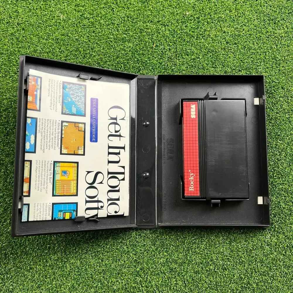 Rocky Sega Master System Game Manual And Case